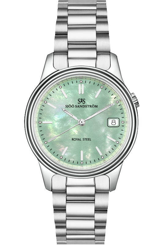 Sjöö Sandström Royal Steel Classic Green Mother-of-pearl 32mm