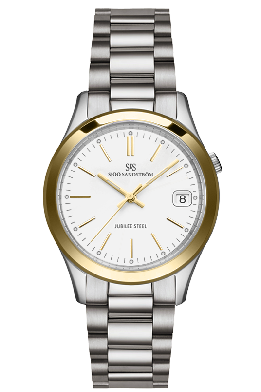Sjöö Sandström Jubilee Steel Lady 32mm stål & guld-PVD 019245