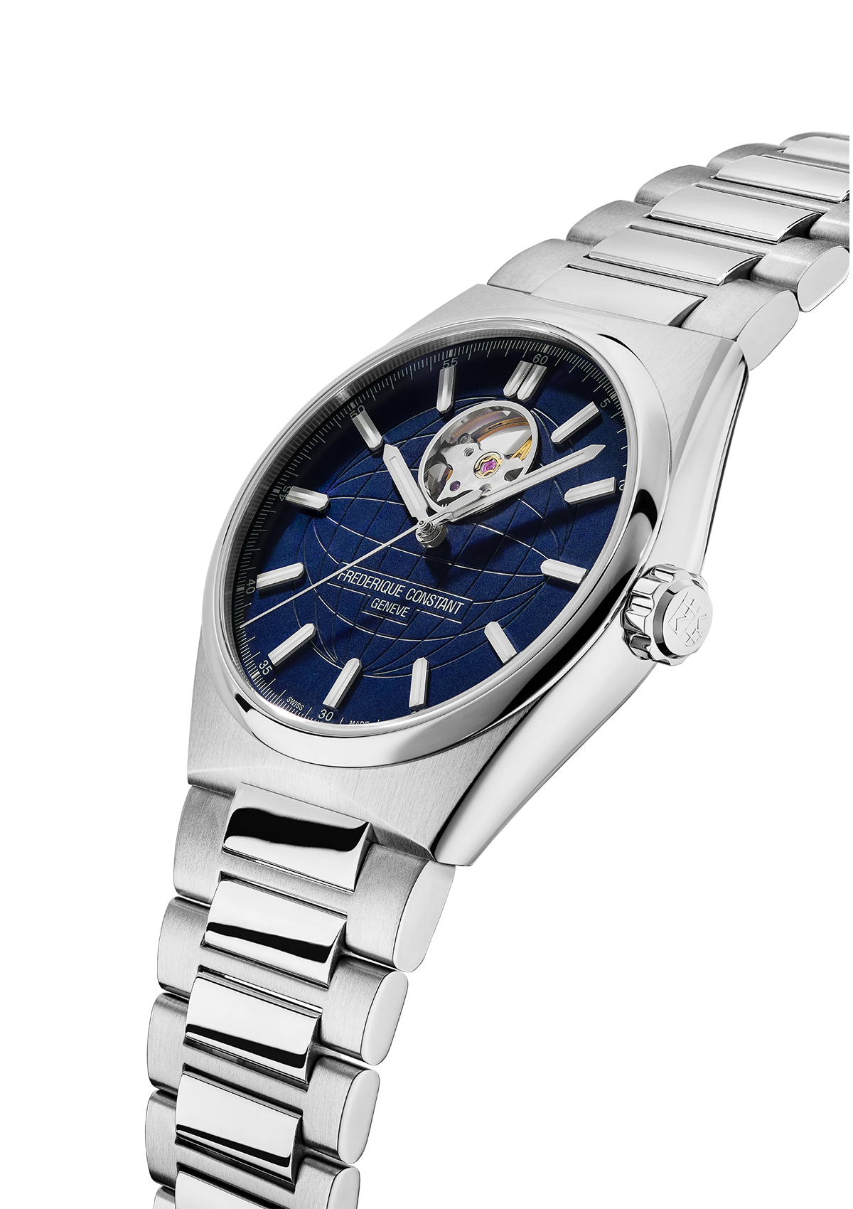 Frederique Constant - Highlife Heart Beat 41mm Blue & Steel Bracelet FC-310N4NH6B