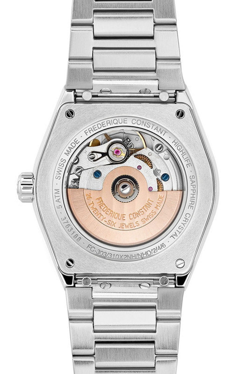 Frederique Constant - Highlife Ladies Automatic Black Dial & Steel Bracelet FC-303BD2NH6B