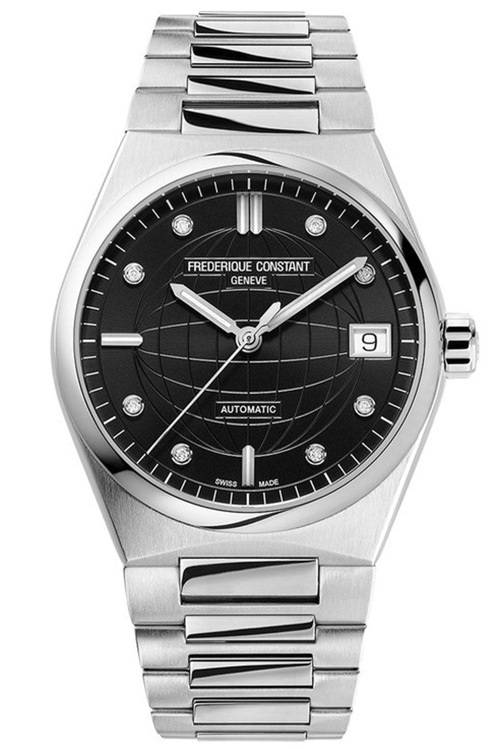 Frederique Constant - Highlife Ladies Automatic Black Dial & Steel Bracelet FC-303BD2NH6B