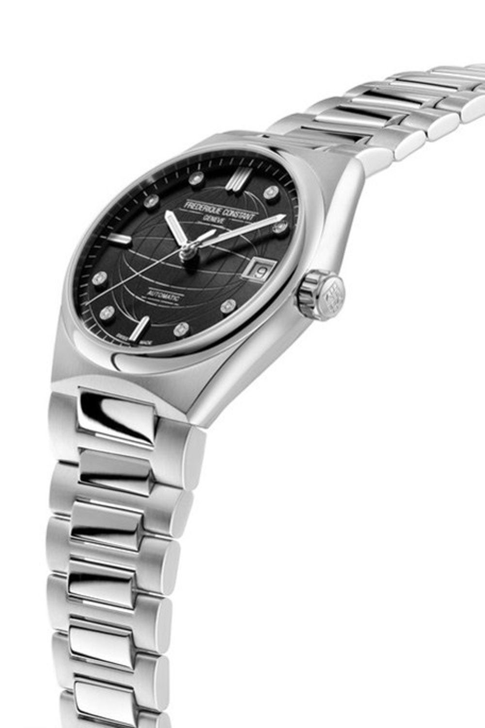 Frederique Constant - Highlife Ladies Automatic Black Dial & Steel Bracelet FC-303BD2NH6B