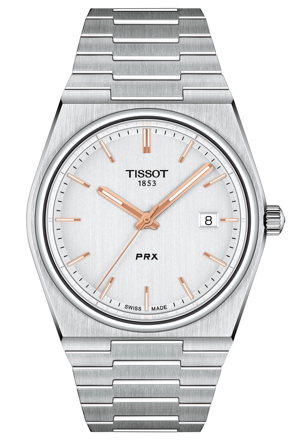Tissot - Tissot PRX Silver Dial & Steel Bracelet T1374101103100