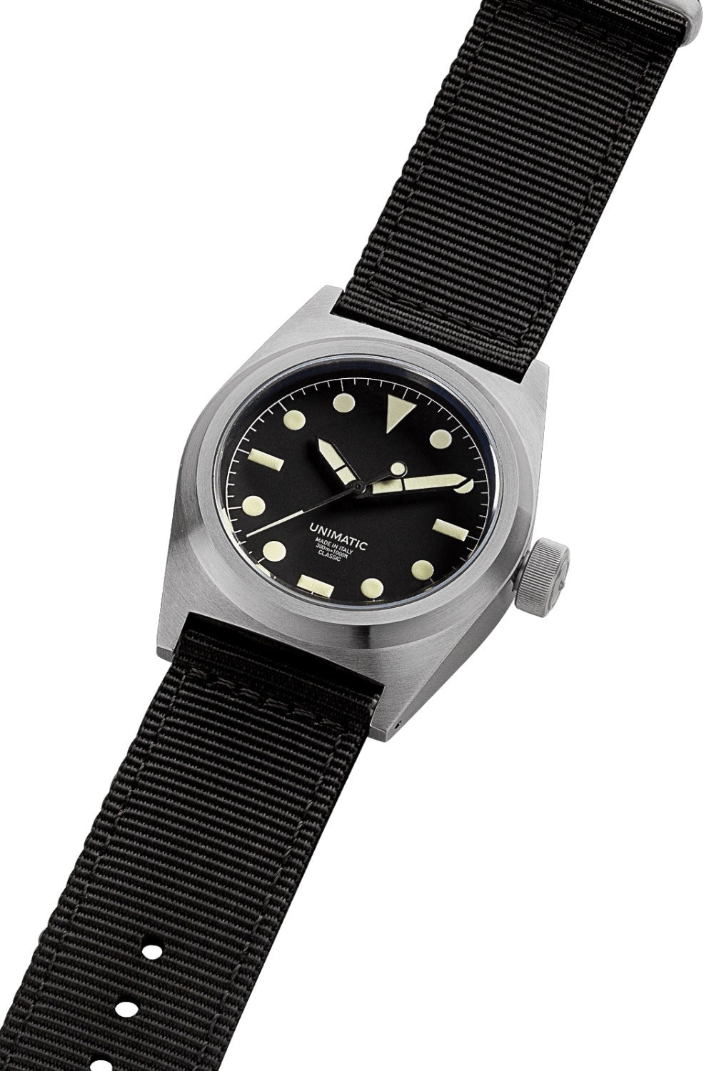Unimatic Modello Due UC2 Classic 38.5mm Black Dial & Nato Strap