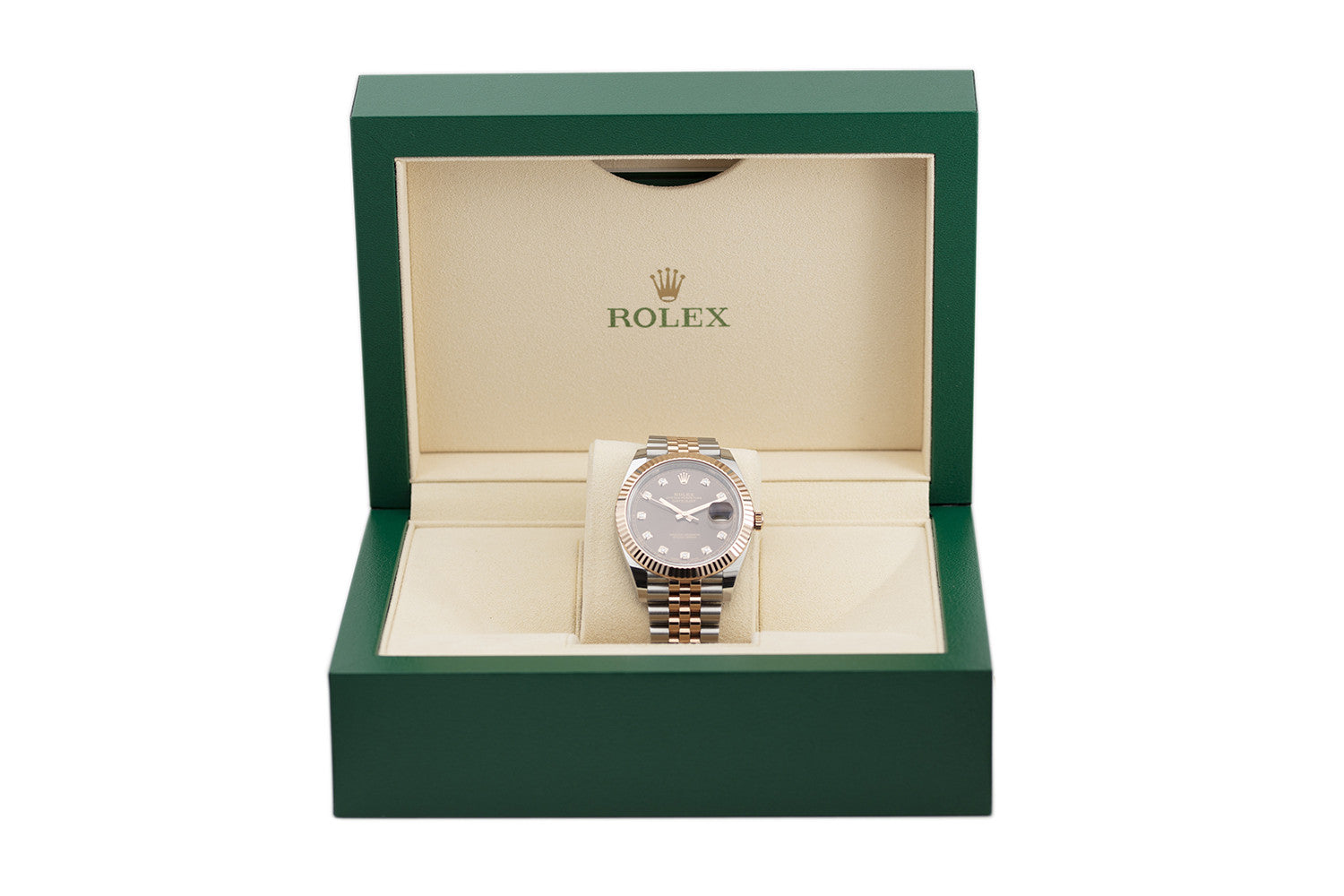 SOLD - PRE-OWNED Rolex Datejust 41mm Brown, Rose Gold & Steel 126331
