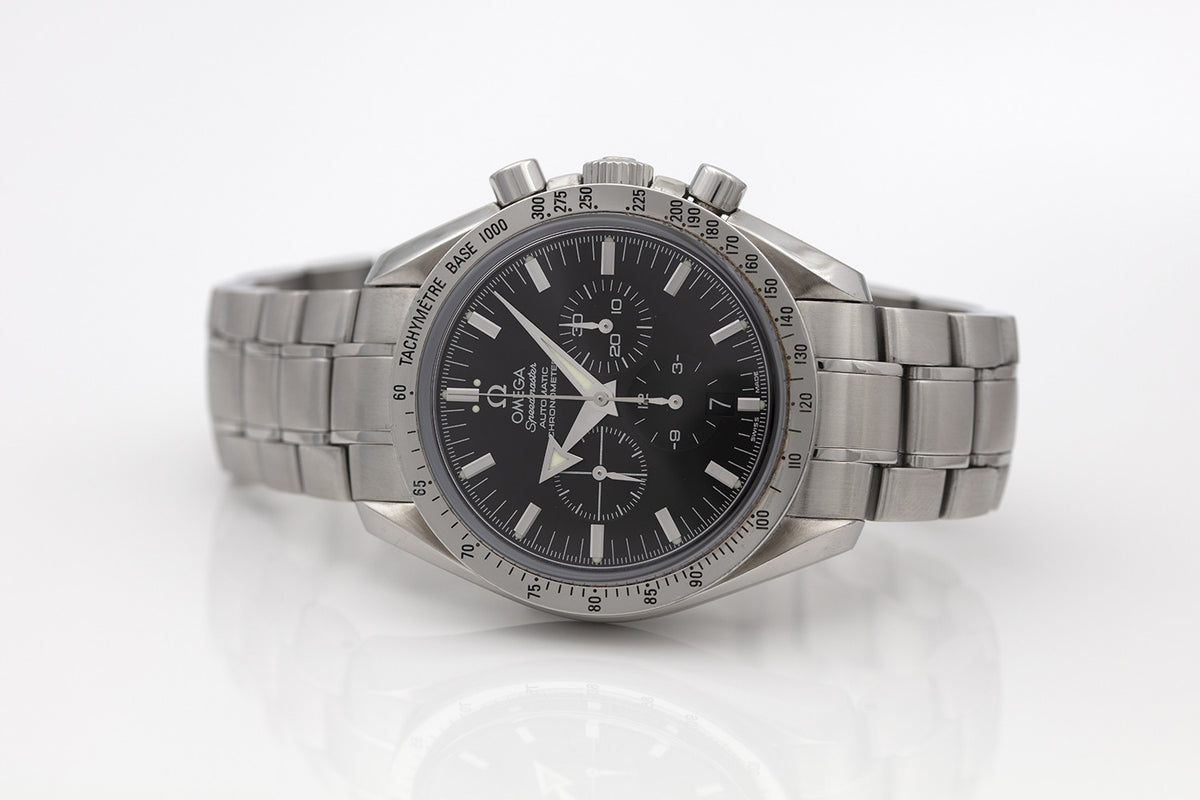 SÅLD - BEGAGNAD Omega Speedmaster Broad Arrow Chronograph 42mm Svart & Stål 3551.50.00