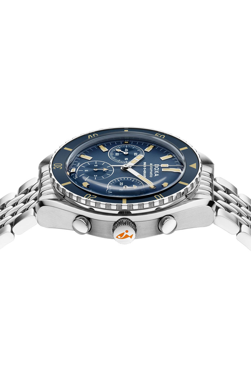 DOXA - Sub 200 C-Graph Caribbean Navy & Steel Bracelet 798.10.201.10