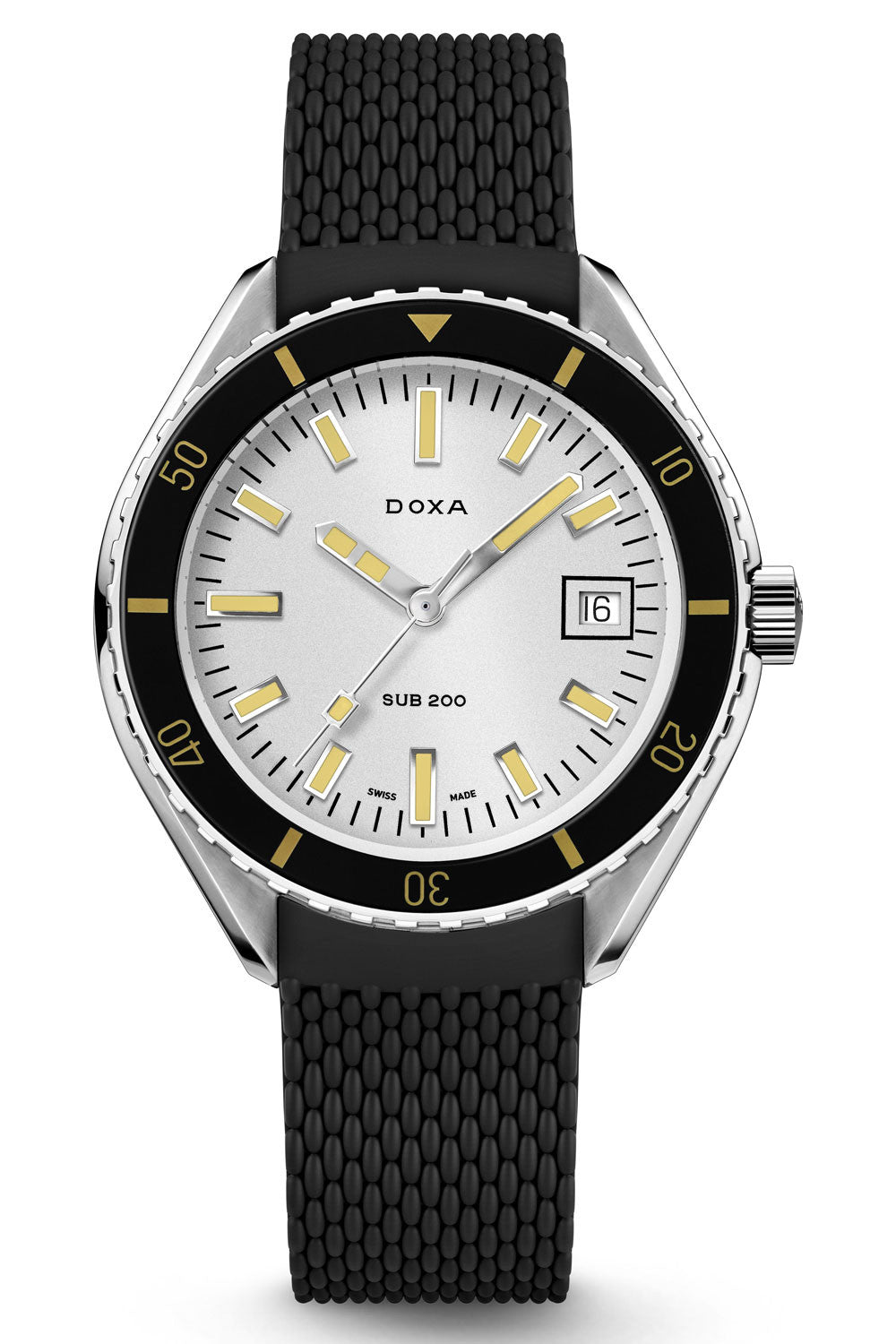 DOXA - Sub 200 Searambler Silver & Rubber Strap 799.10.021.20