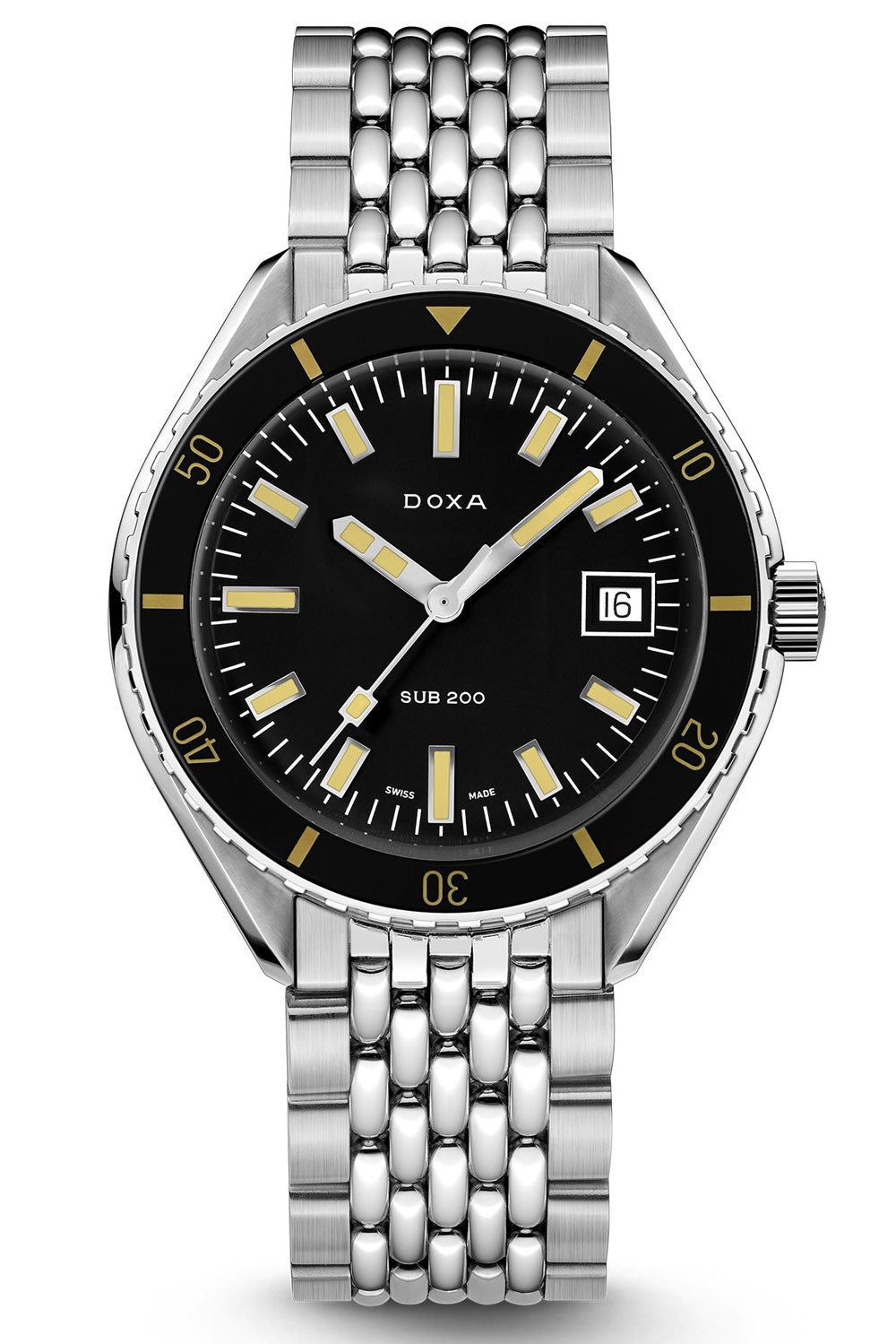 DOXA - Sub 200 Sharkhunter Black & Steel Bracelet 799.10.101.10