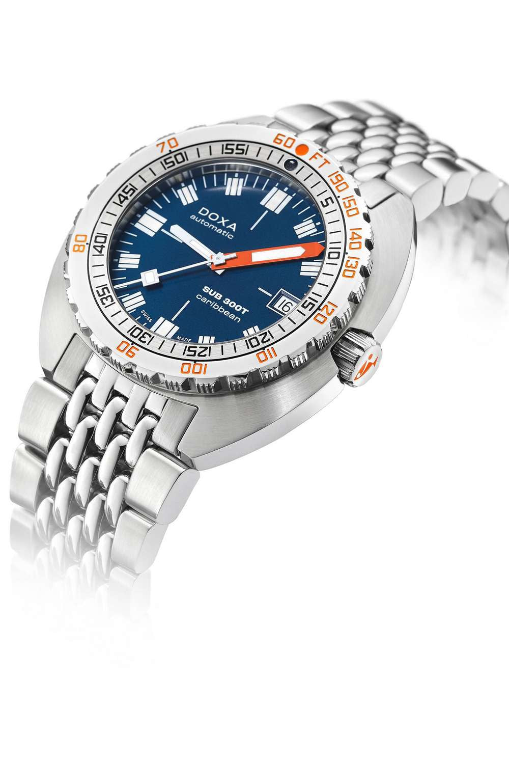 DOXA - SUB 300T Caribbean Navy & stållänk 840.10.201.10