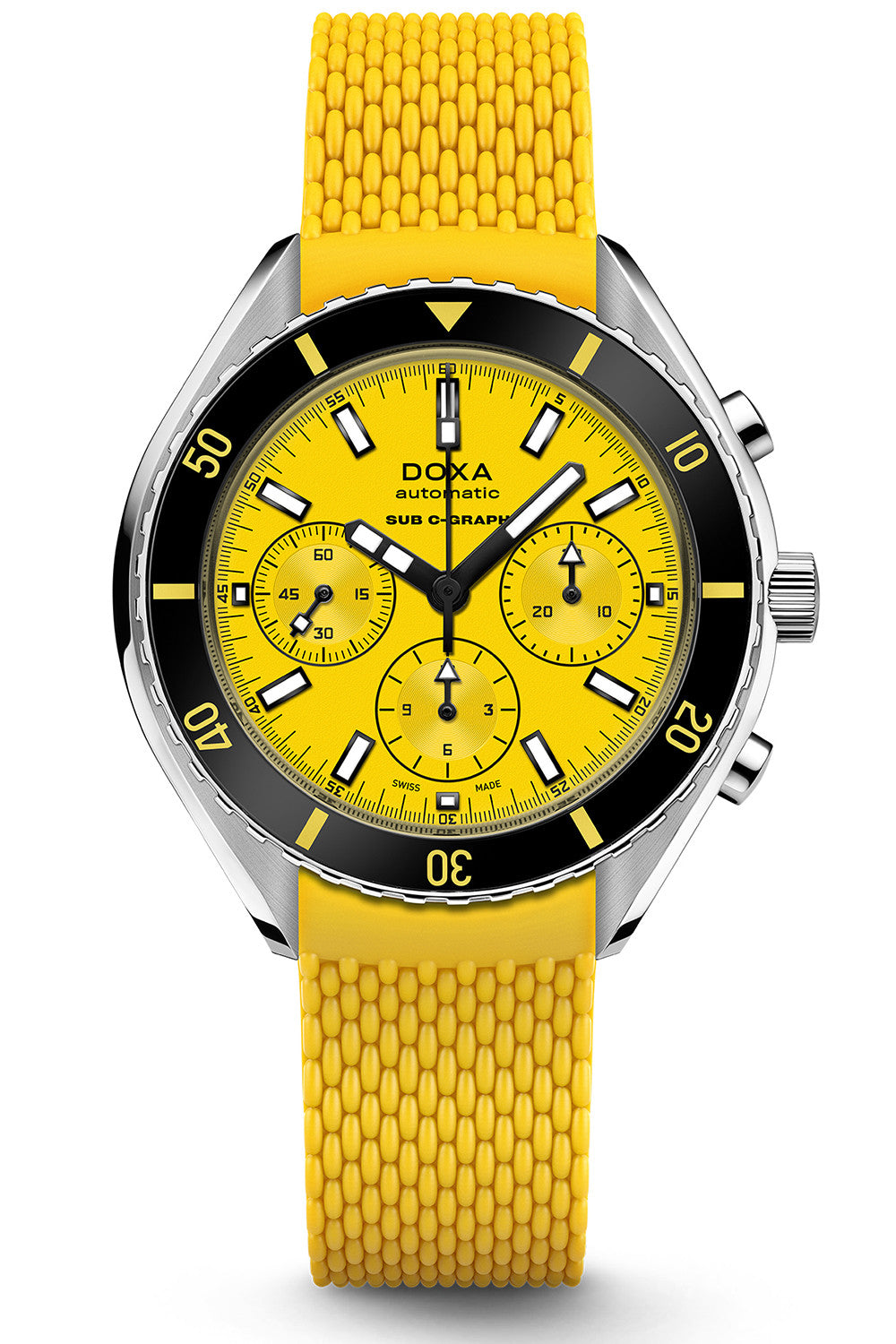 DOXA - Sub 200 C-Graph Divingstar Gul & Gummiband 798.10.361.31