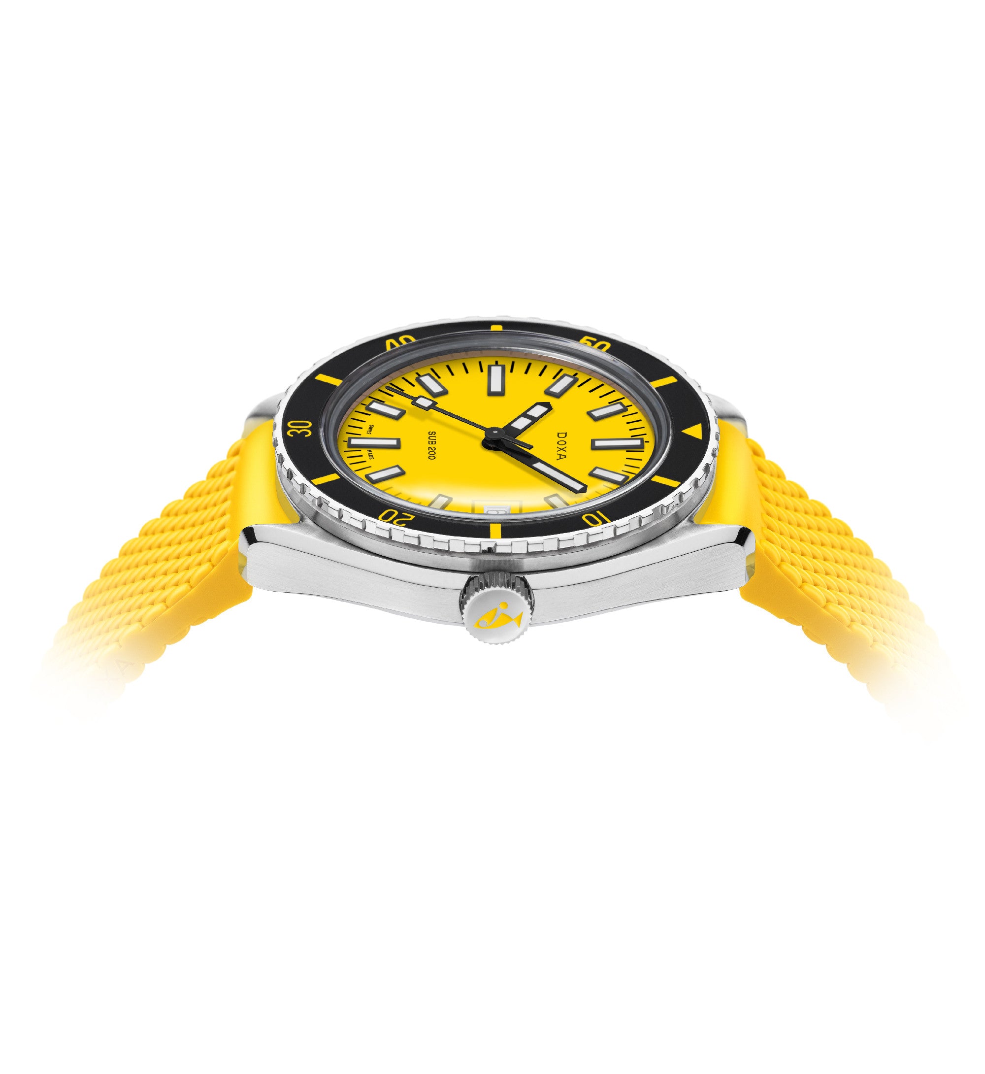 DOXA - Sub 200 Divingstar Yellow & Rubber Strap 799.10.361.31