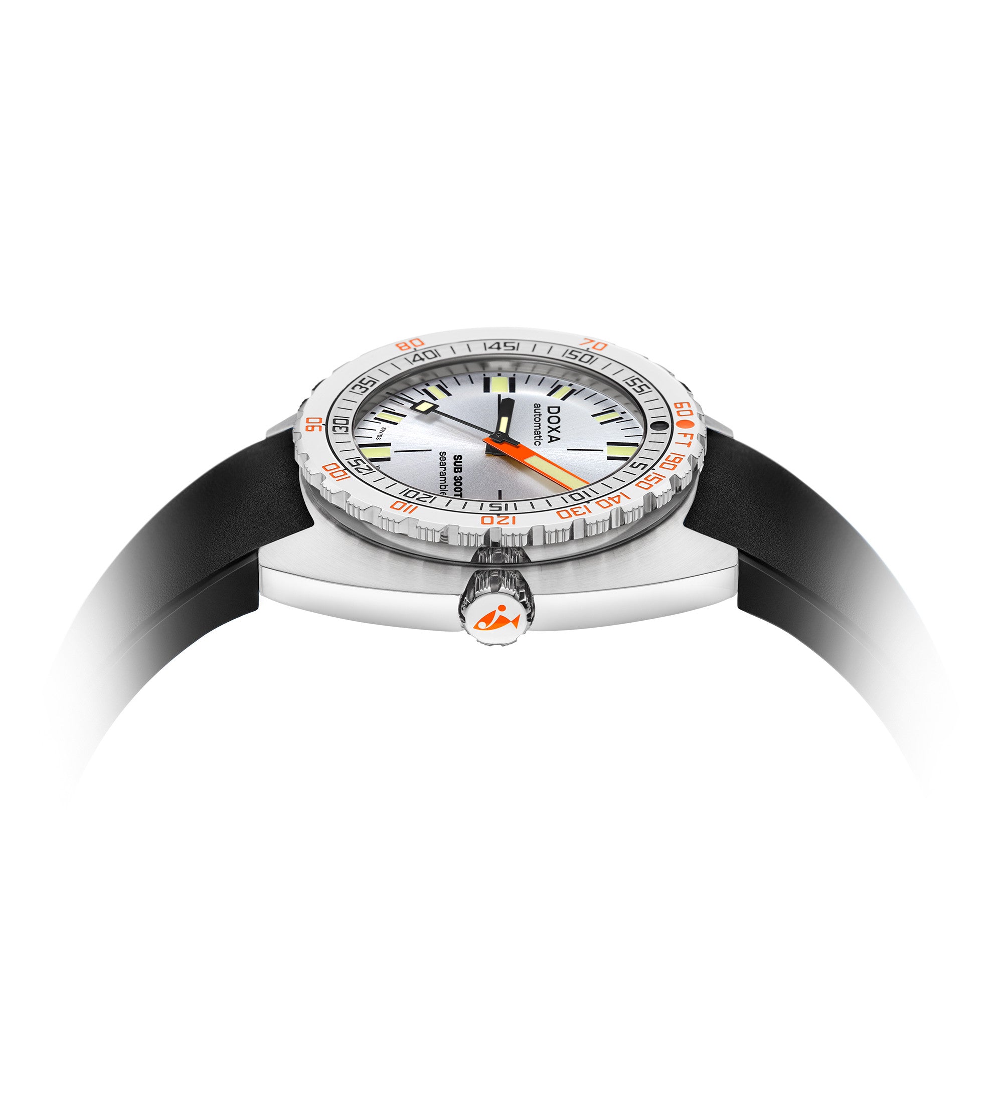 DOXA - SUB 300T Searambler Silver & Rubber Strap 840.10.021.20