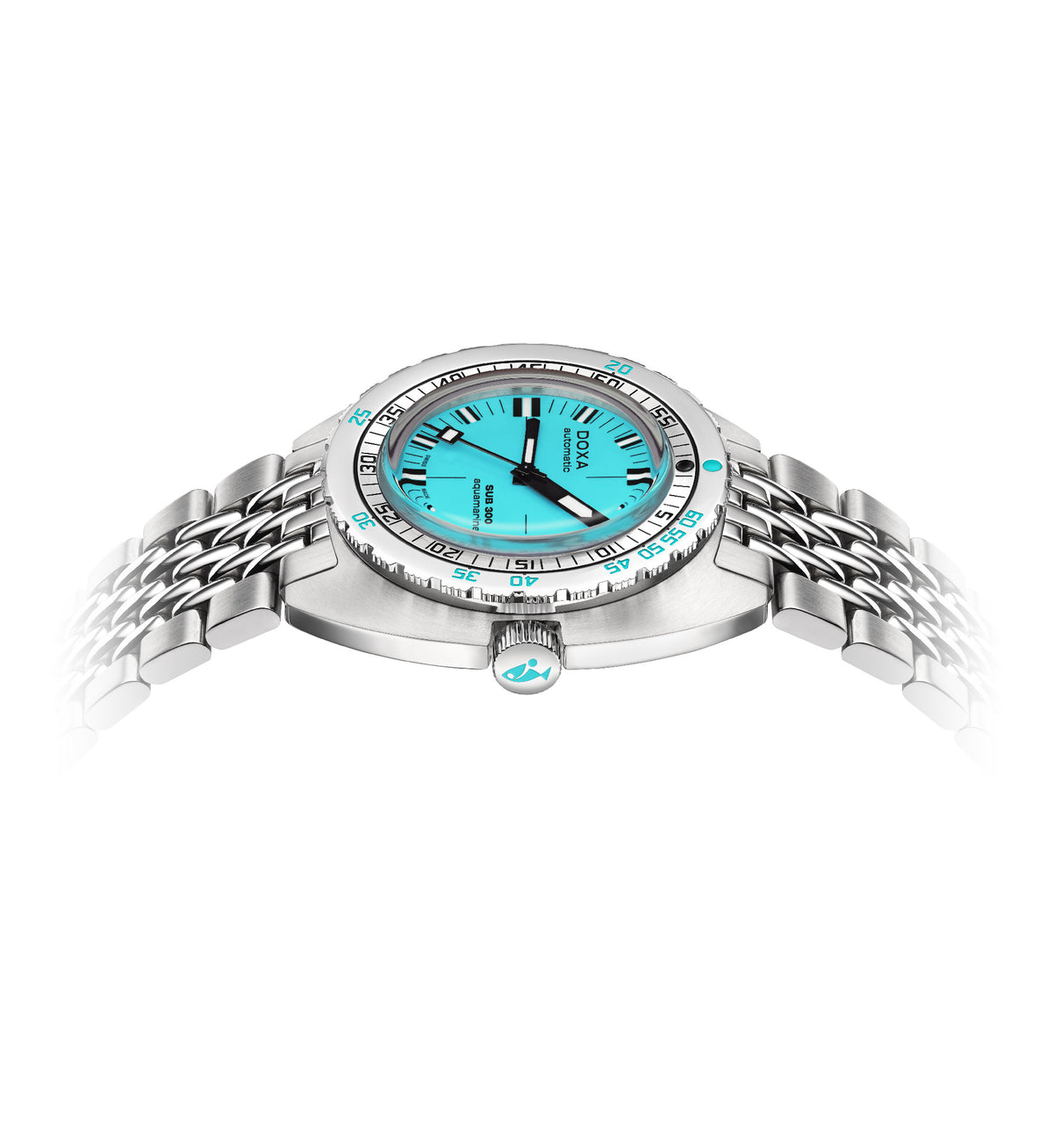 DOXA - Sub 300 Aquamarine Turquoise & Steel Bracelet 821.10.241.10