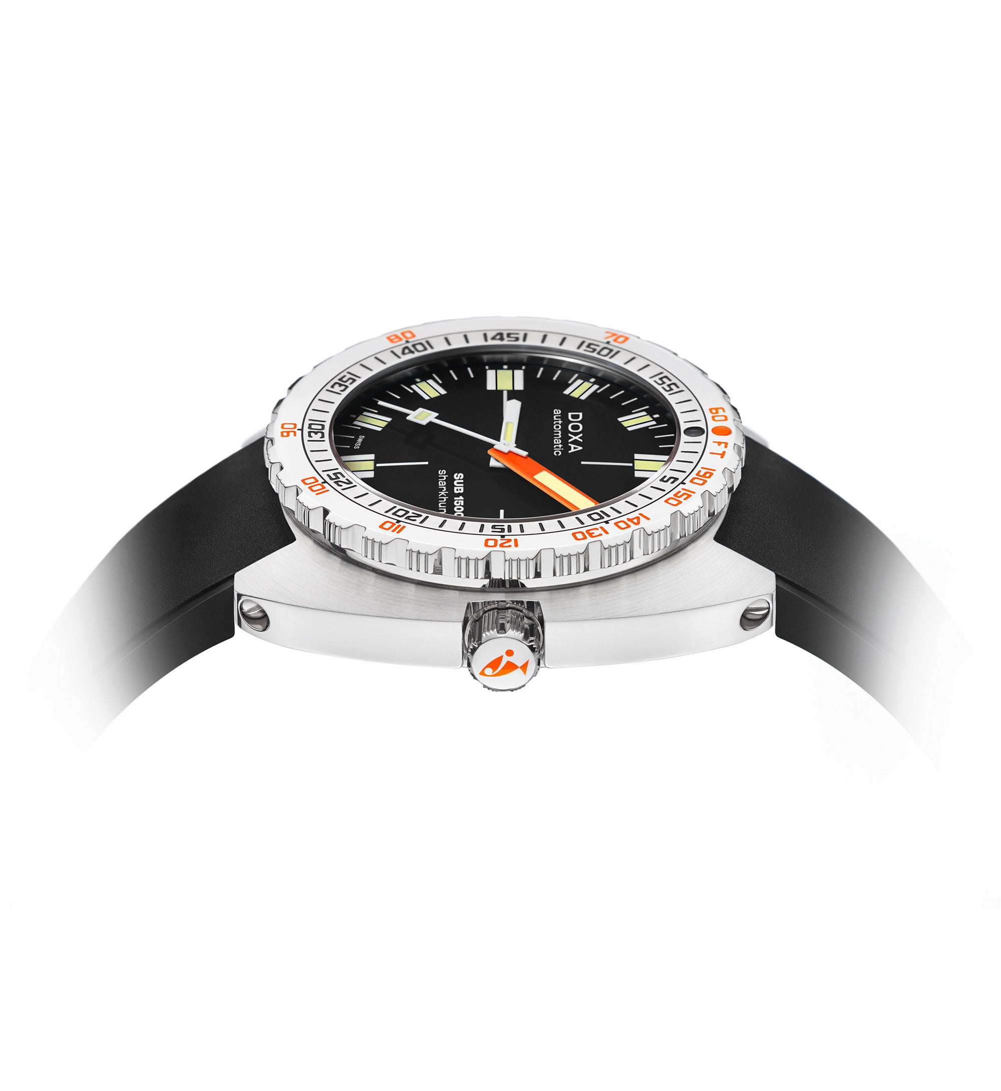 DOXA - Sub 1500T Sharkhunter Black & Rubber Strap 883.10.101.20