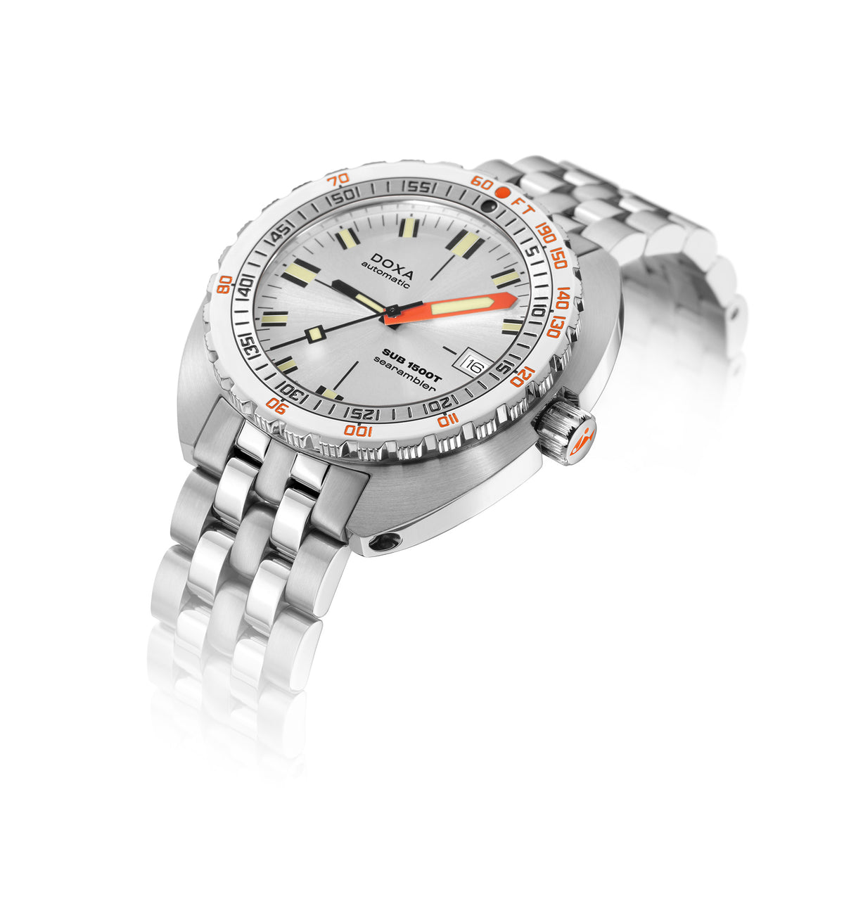 DOXA - Sub 1500T Searambler Silver & Steel Bracelet 883.10.021.10