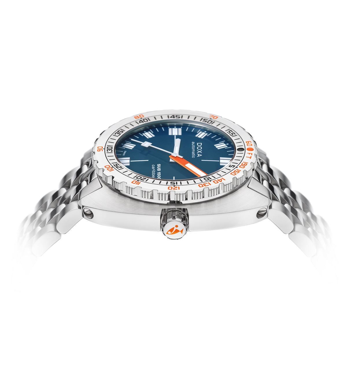 DOXA - Sub 1500T Caribbean Navy Blue & Steel Bracelet 883.10.201.10