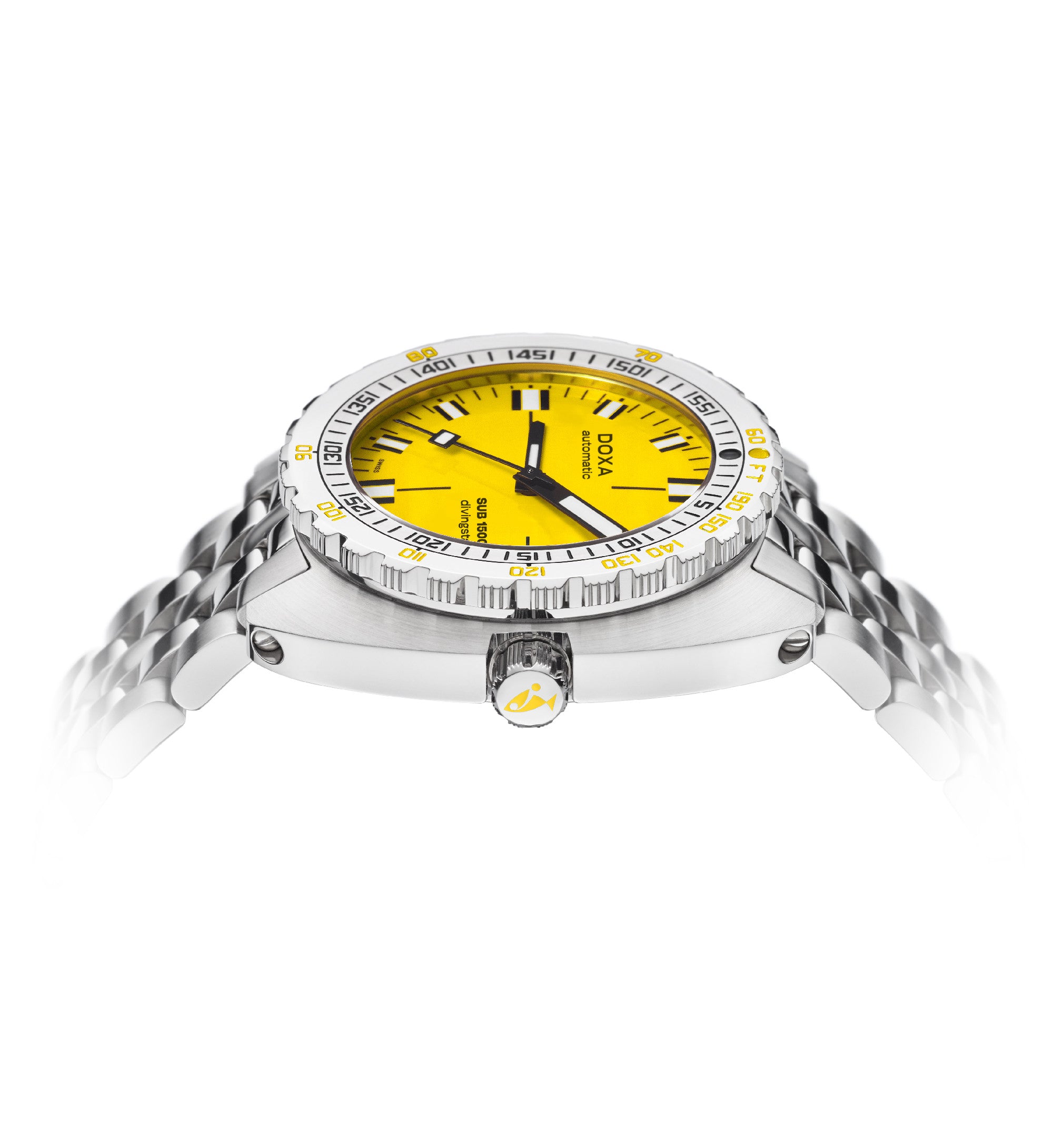 DOXA - Sub 1500T Divingstar Yellow & Steel Bracelet 883.10.361.10