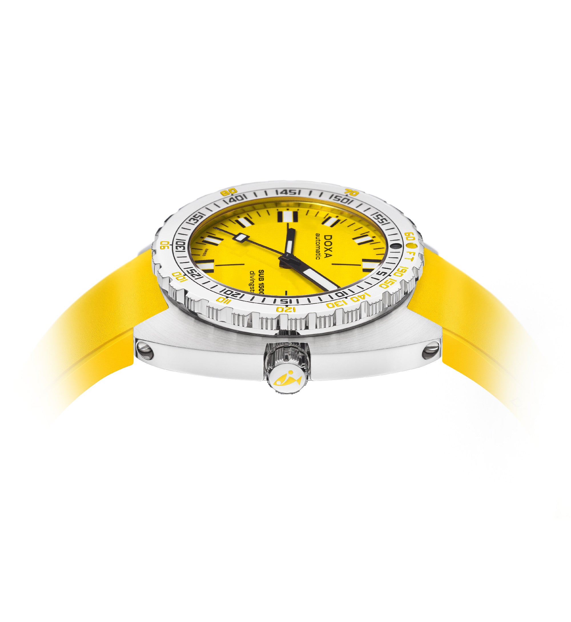 DOXA - Sub 1500T Divingstar Gul & Gummiband 883.10.361.31