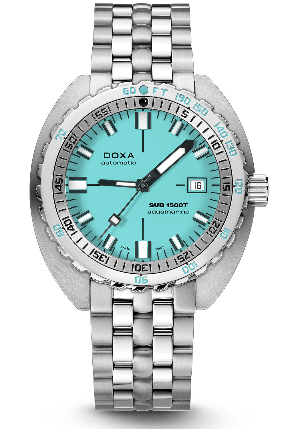 DOXA - Sub 1500T Aquamarine Turquoise & Steel Bracelet 883.10.241.10