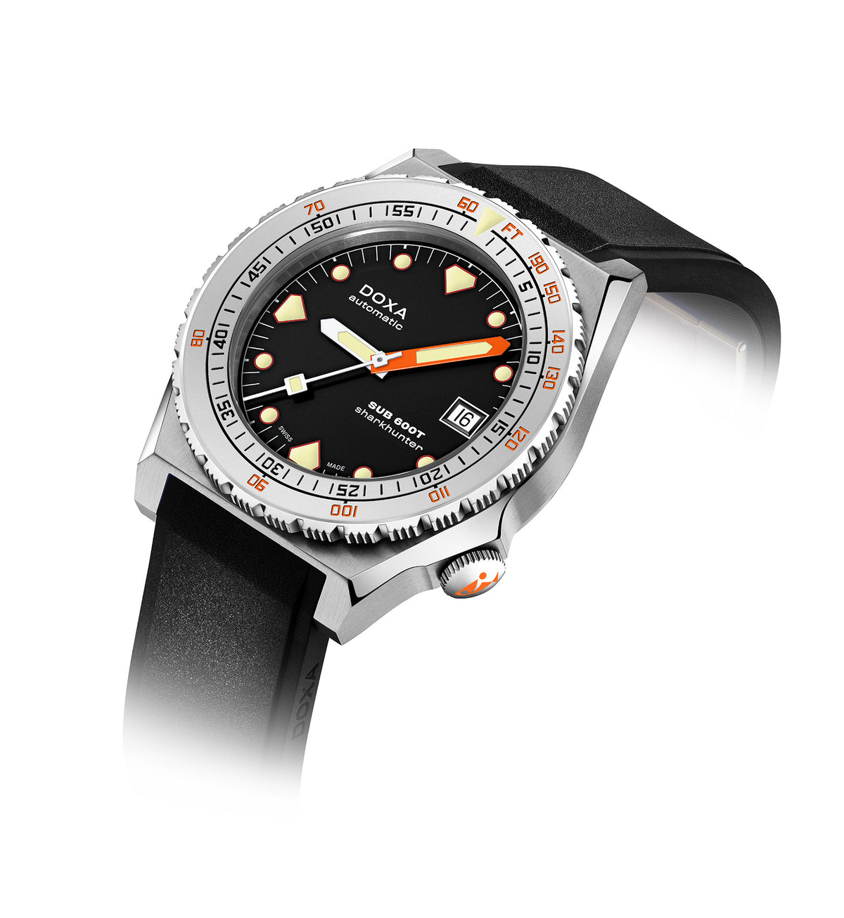 DOXA - Sub 600T Sharkhunter Black & Rubber Strap 862.10.101.20