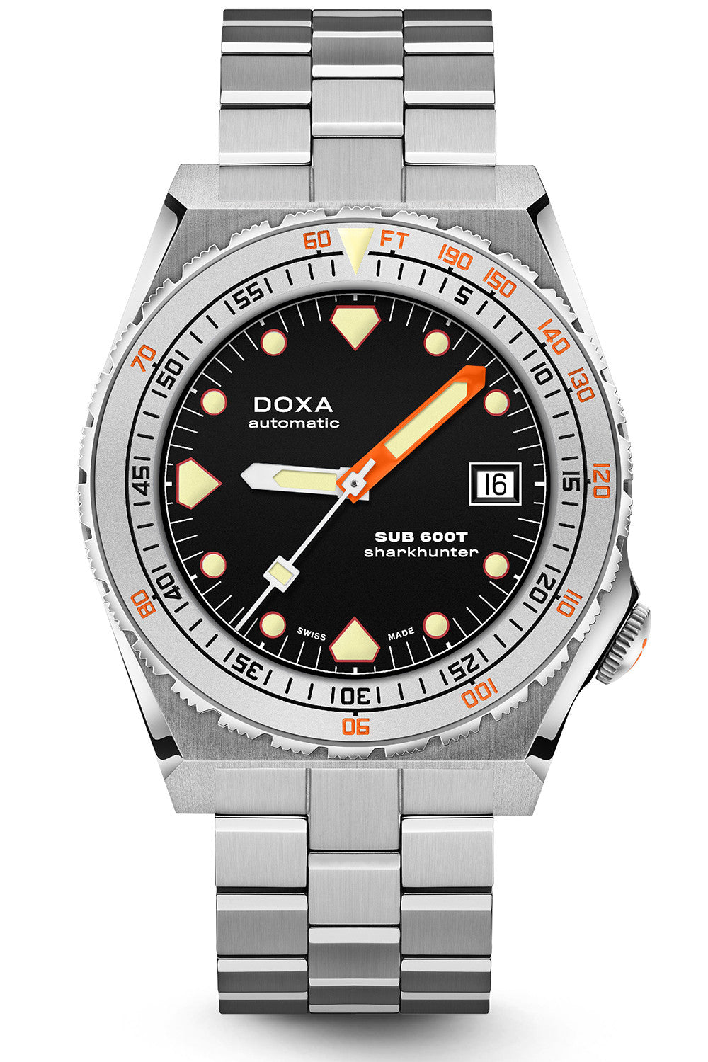 DOXA - Sub 600T Sharkhunter Black & Steel Bracelet 862.10.101.10