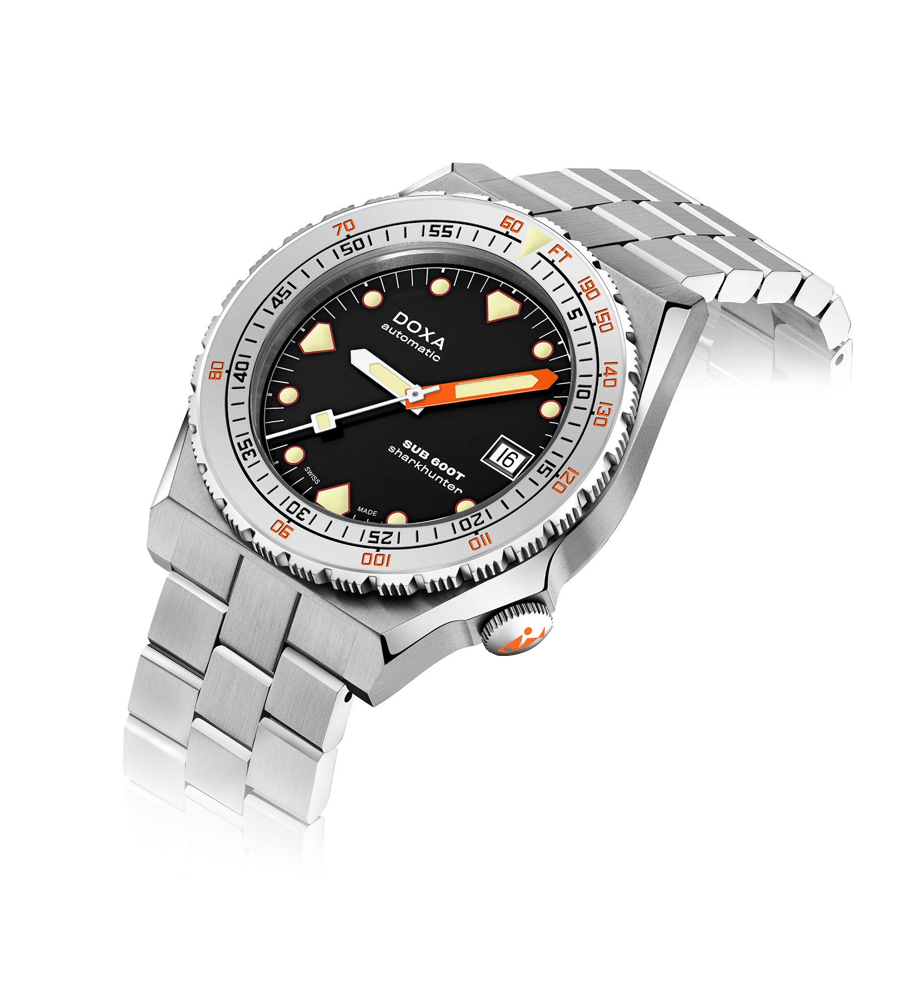 DOXA - Sub 600T Sharkhunter Black & Steel Bracelet 862.10.101.10