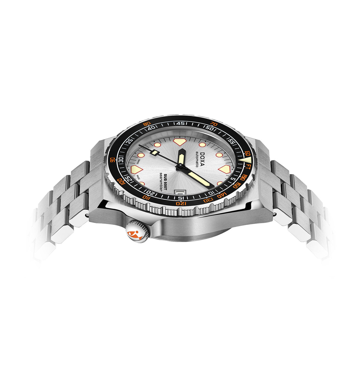 DOXA - Sub 600T Searambler Ceramic Inlay Silver & Steel Bracelet 861.10.021.10