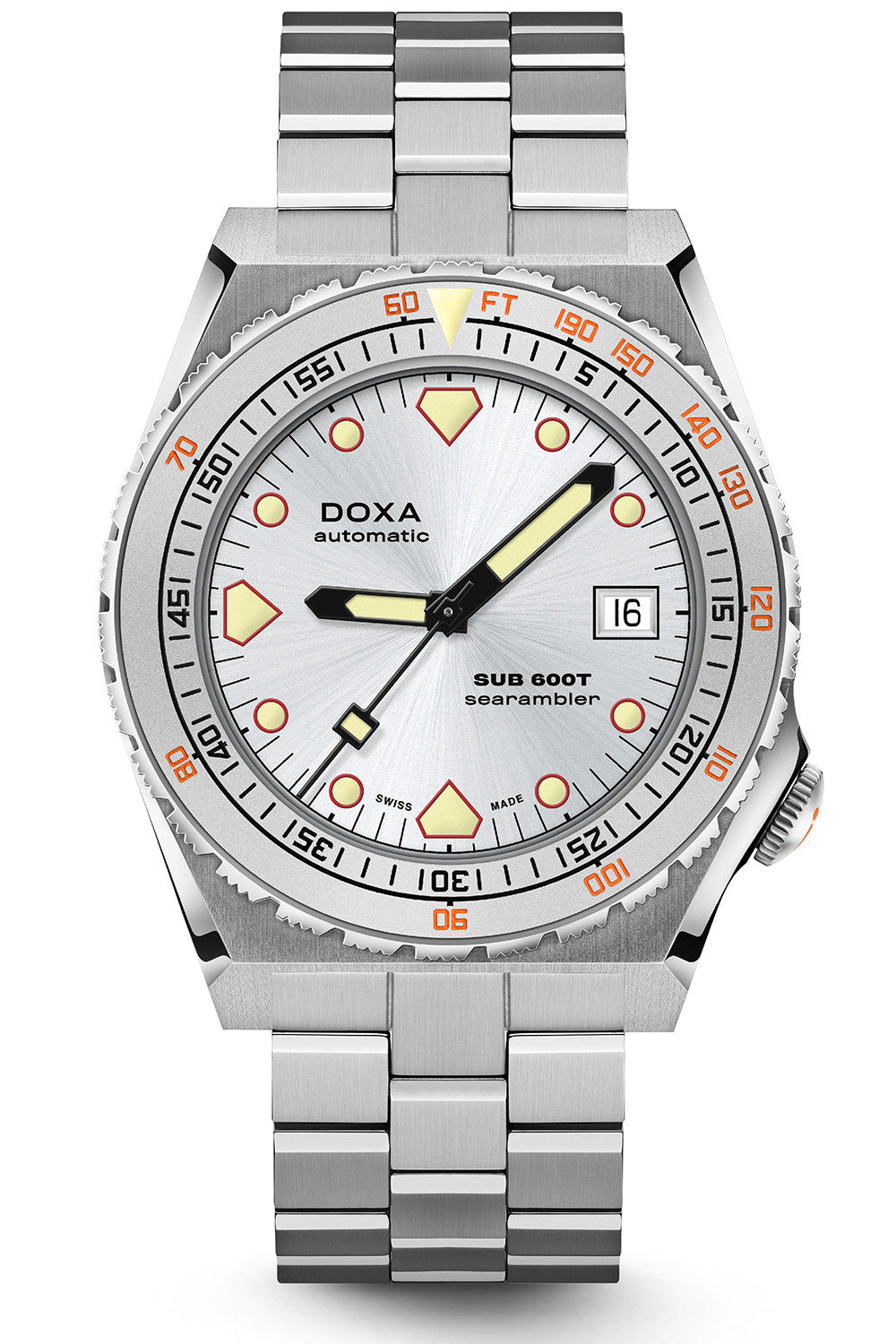 DOXA - Sub 600T Sharkhunter Silver & Steel Bracelet 862.10.021.10