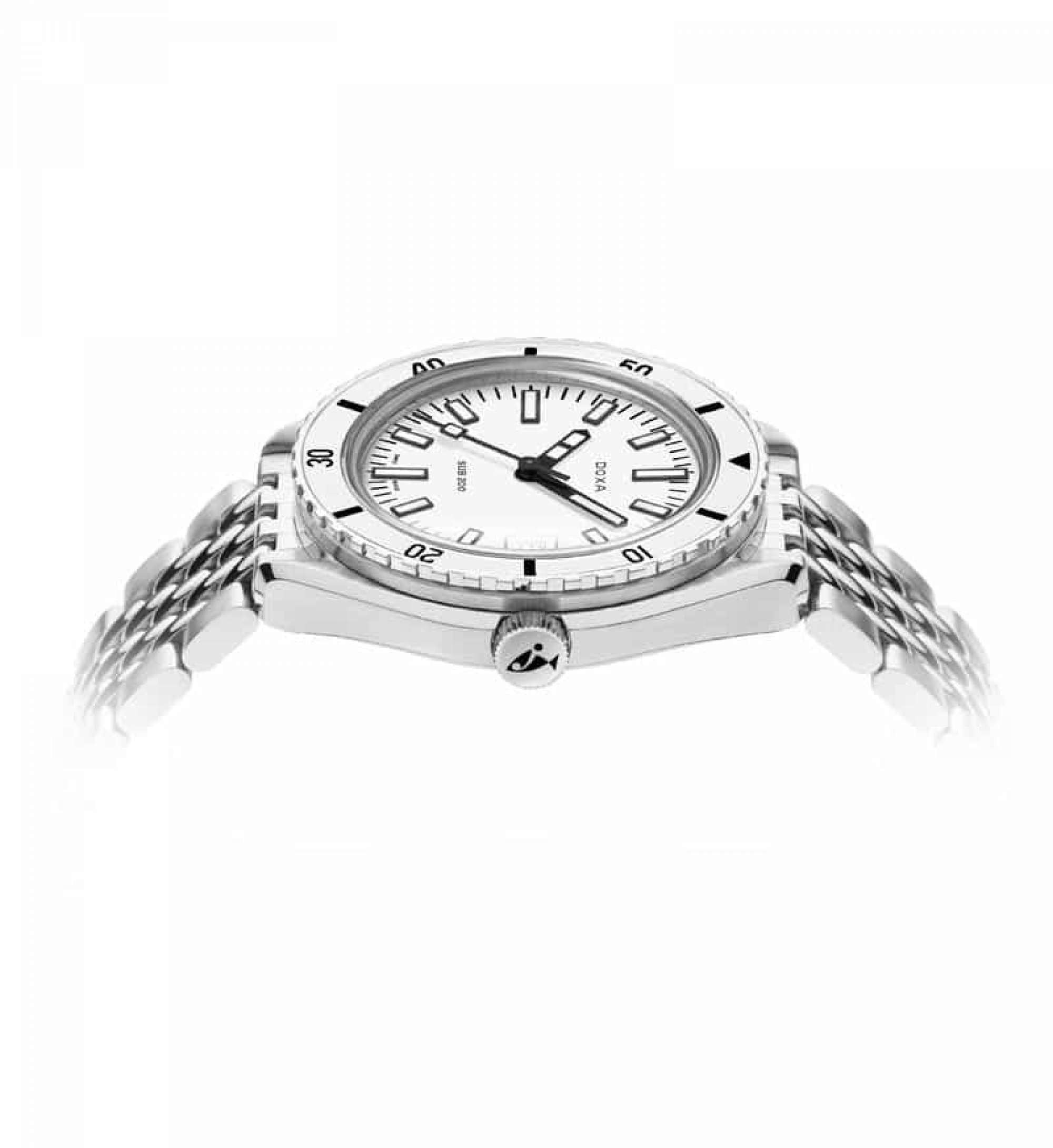 DOXA - SUB 200 Whitepearl White & Steel Bracelet 799.10.011.10