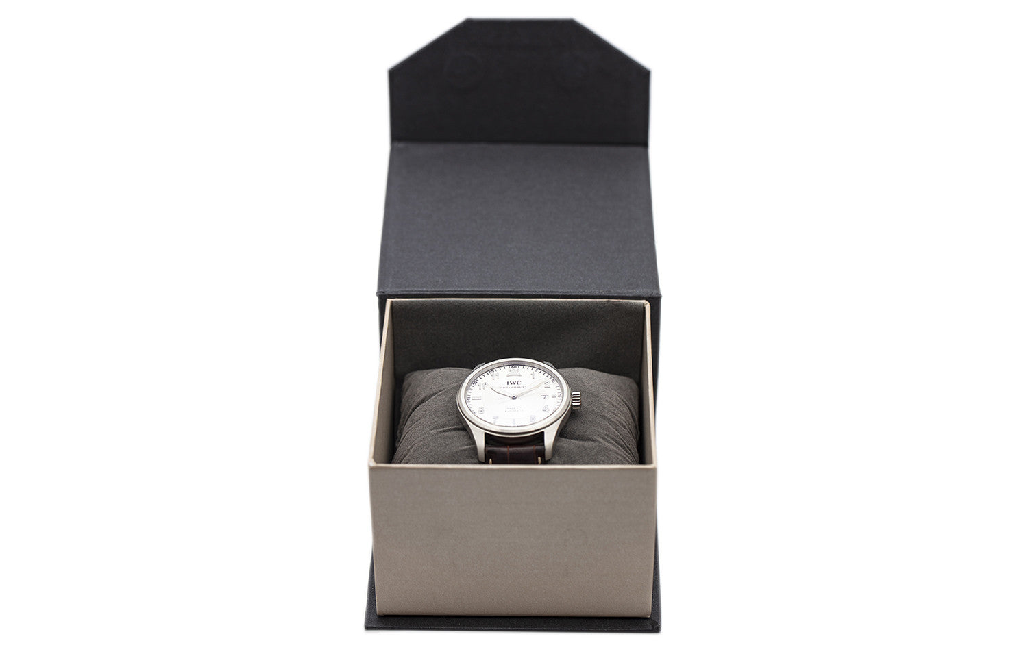 SOLD - PRE-OWNED IWC Mark XVI Spitfire Automatic 39 mm Silver & Leather strap IW325502