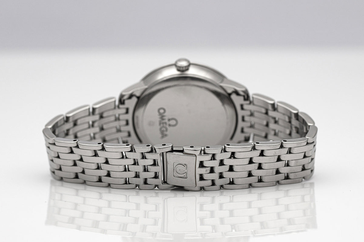 PRE-OWNED OMEGA De Ville Prestige Co-Axial Stainless Steel Mother of Pearl Ref 4241033200500