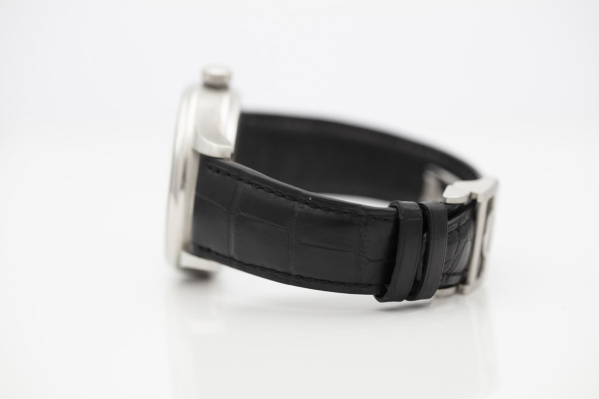 SÅLD - BEGAGNAD IWC Portuguese 7 Days Stål & Alligator Ref. IW500704