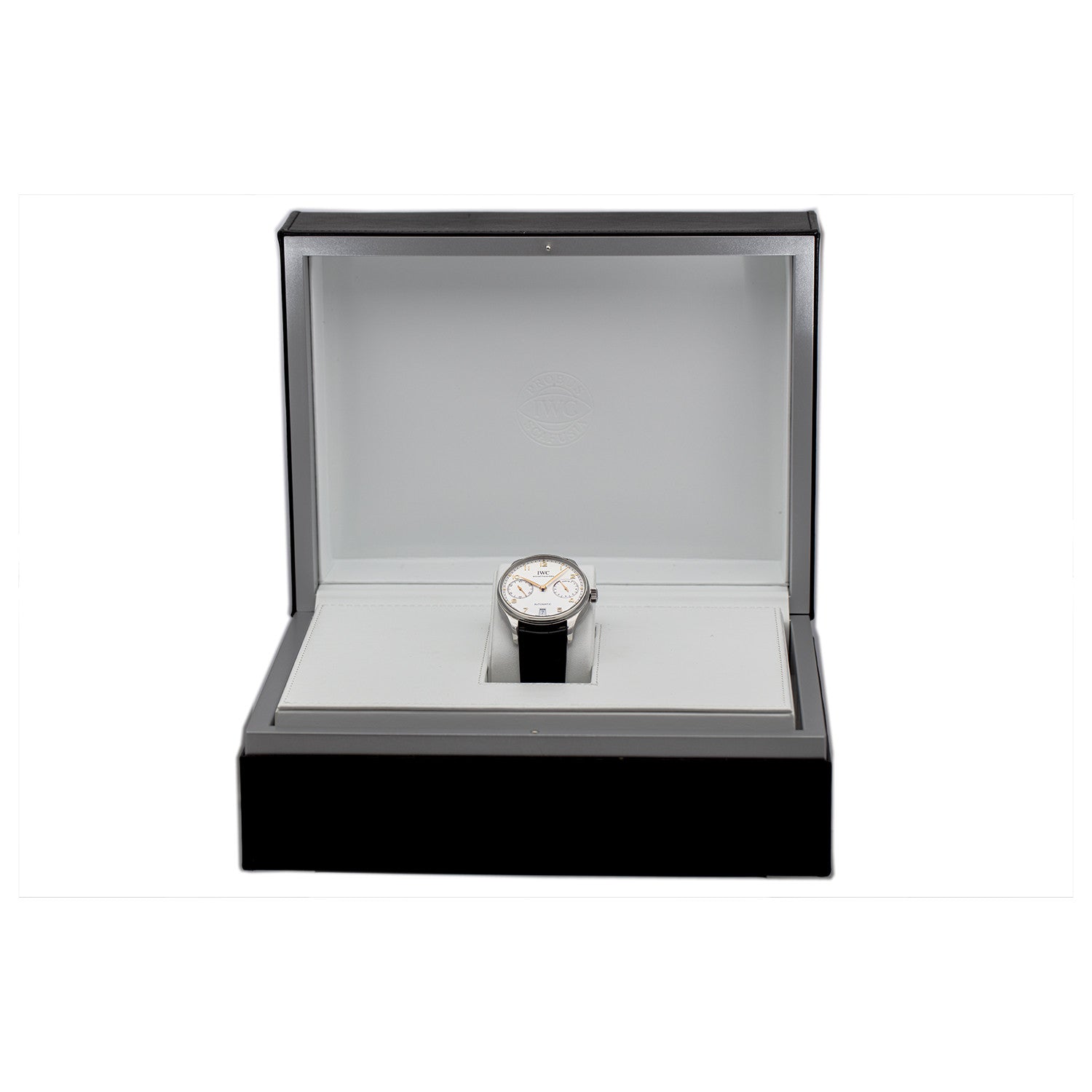SÅLD - BEGAGNAD IWC Portuguese 7 Days Stål & Alligator Ref. IW500704