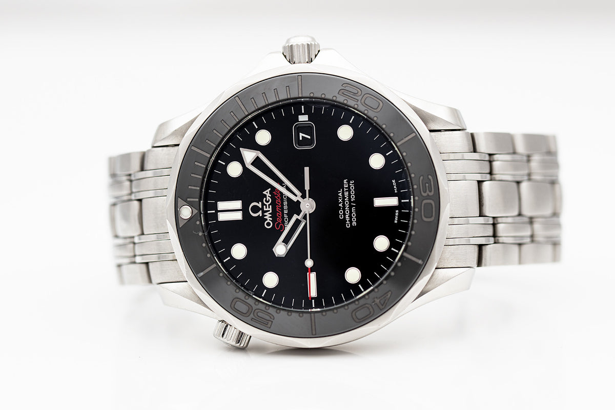 SOLD - PRE-OWNED Omega Seamaster Diver Automatic 41mm Black & Steel 212.30.41.20.01.003