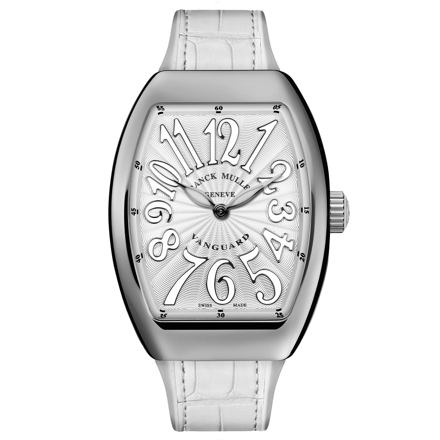 Franck Muller - V29 Vanguard Lady Polerat Rostfritt Stål Vit Ref : V 29 QZ AC BC