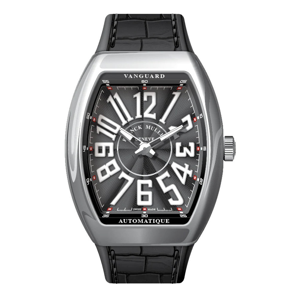 Franck Muller - V41 Vanguard Slim Polished Stainless Steel Black Ref: V 41 S AT (NR) (AC) (NR BLC AC)