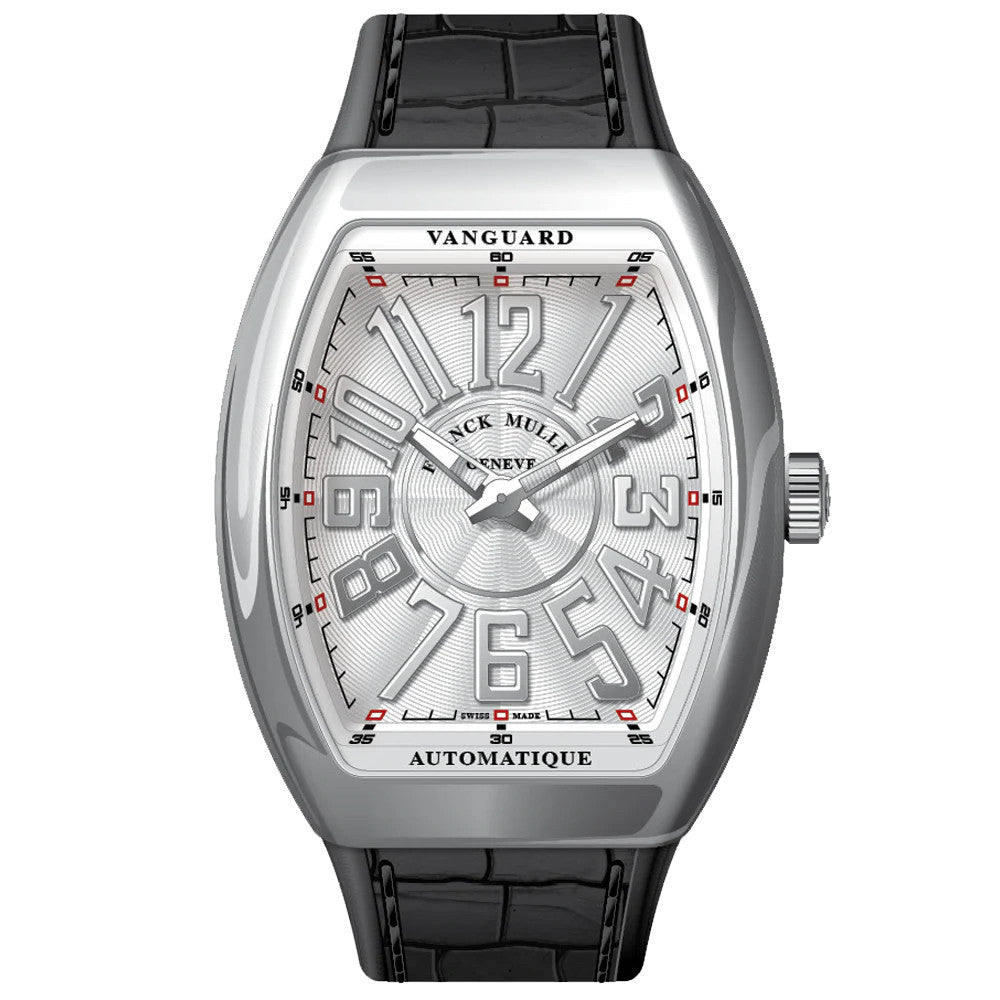 Franck Muller - V45 Vanguard Slim Polished Stainless Steel White Ref: V 45 S AT REL (NR) (AC) (BLC. AC)