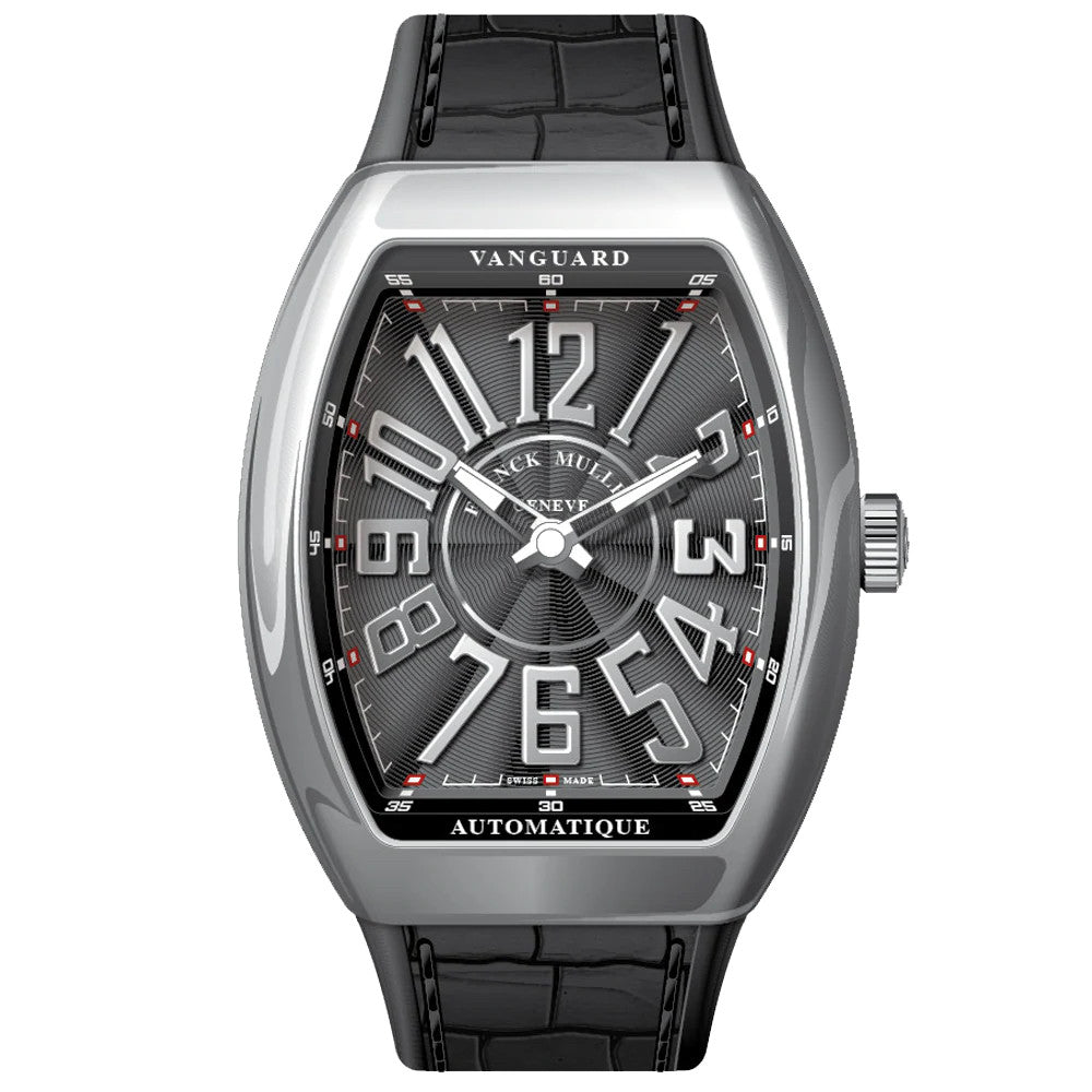 Franck Muller - V45 Vanguard Slim Polished Stainless Steel Black Ref: V 41 S AT REL (NR) (AC) (NR AC)