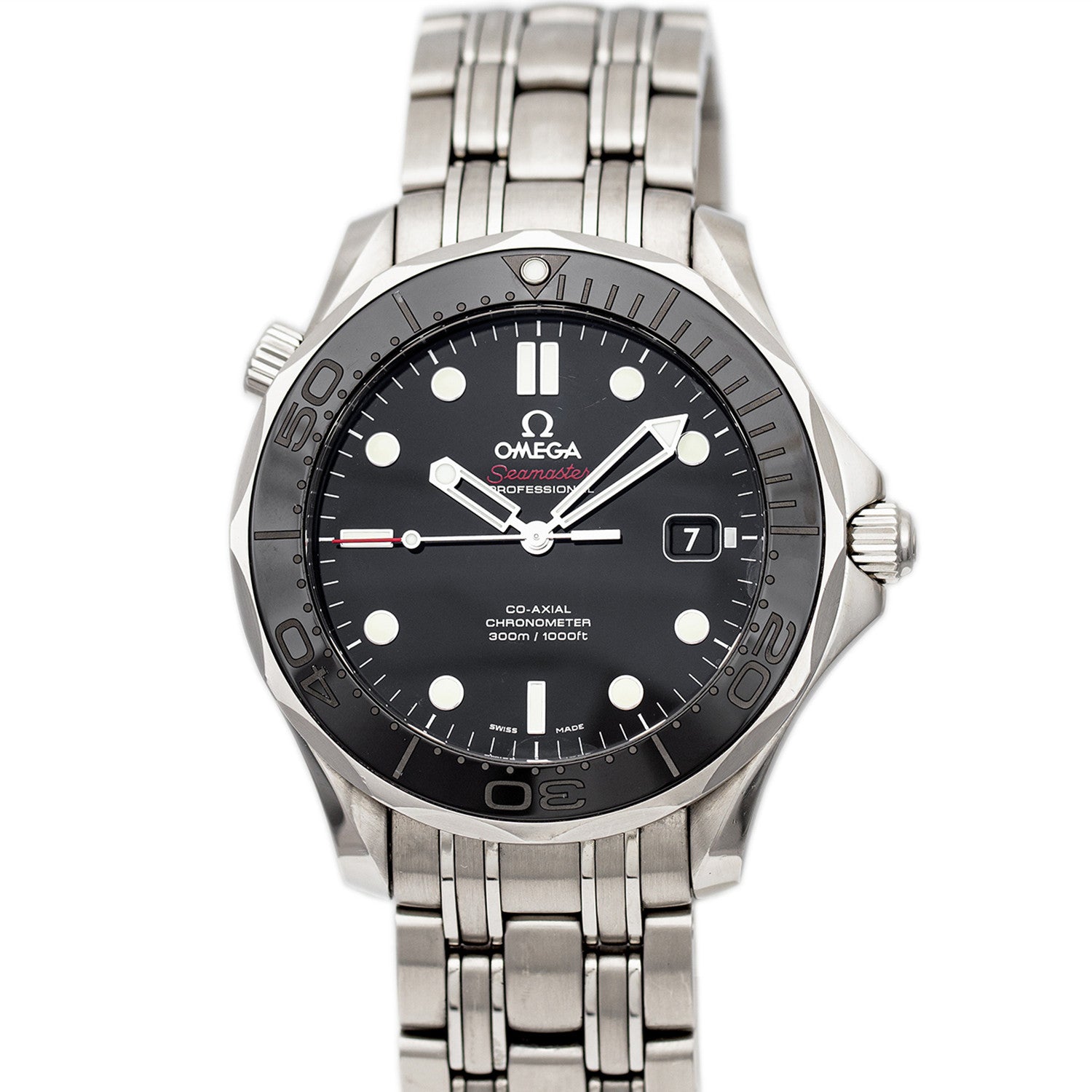 SOLD - PRE-OWNED Omega Seamaster Diver Automatic 41mm Black & Steel 212.30.41.20.01.003