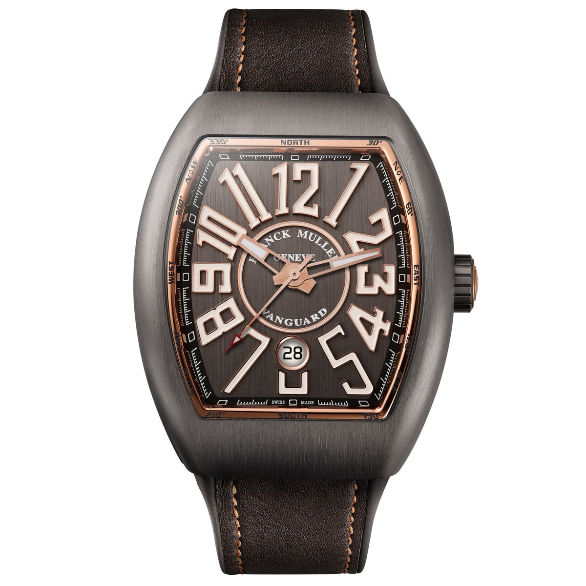 Franck Muller - V45 Vanguard Classical Titanium Brown Ref: V 45 SC DT (TTBR)(5N)(TTBLC5NBR)