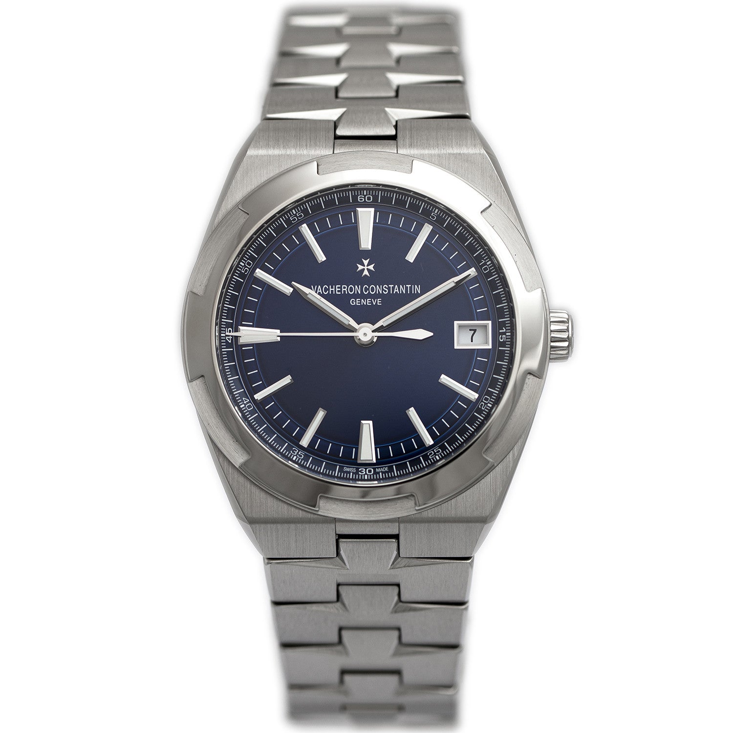BEGAGNAD Vacheron Constantin Overseas 41 mm Stål & Blå 2022 Ref: 4500V/110A-B128