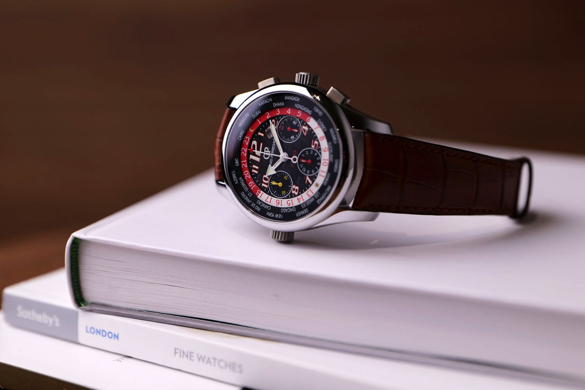 SOLD - PRE-OWNED Girard-Perregaux WW.TC World Time Ferrari F1 053 Limited Edition 49800