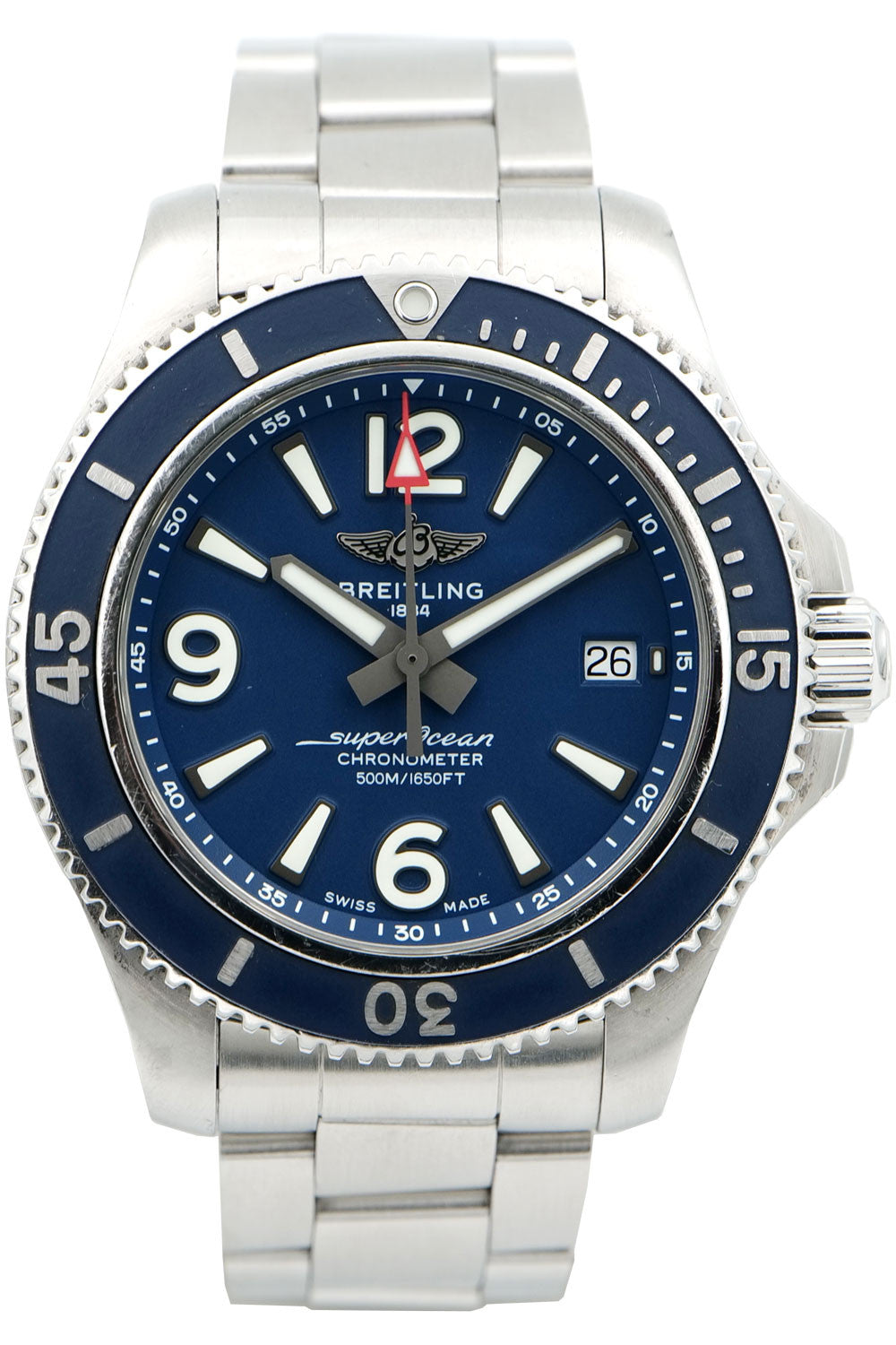 PRE-OWNED Breitling Superocean II Blue & Bracelet A17366D81C1A1