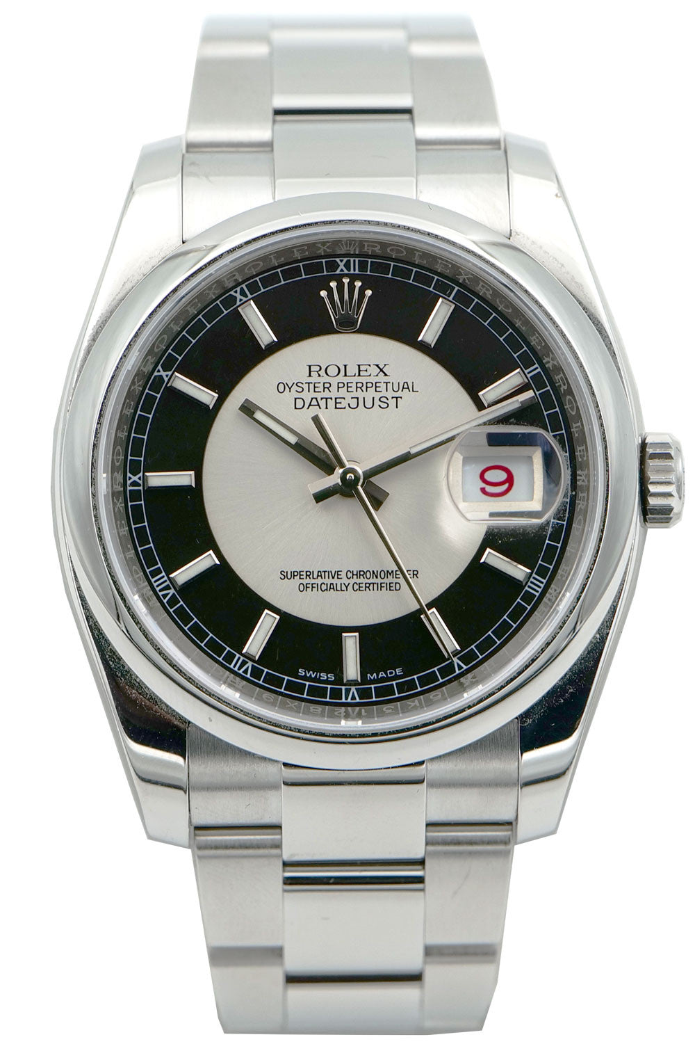 SÅLD – BEGAGNAD Rolex Datejust Tuxedo 36mm 116200