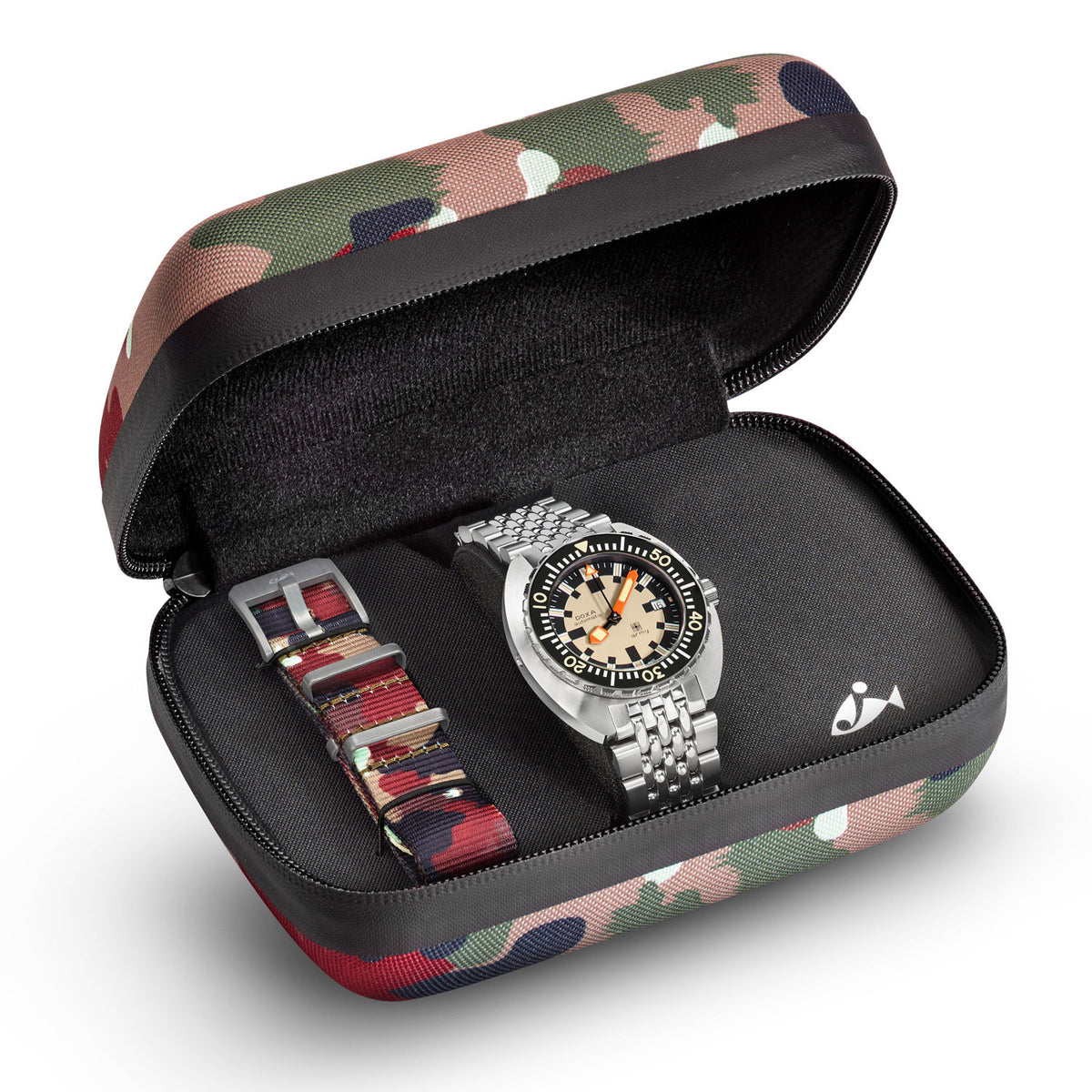 DOXA Army Green & Bronze Bezel, armband 785.60.031.10