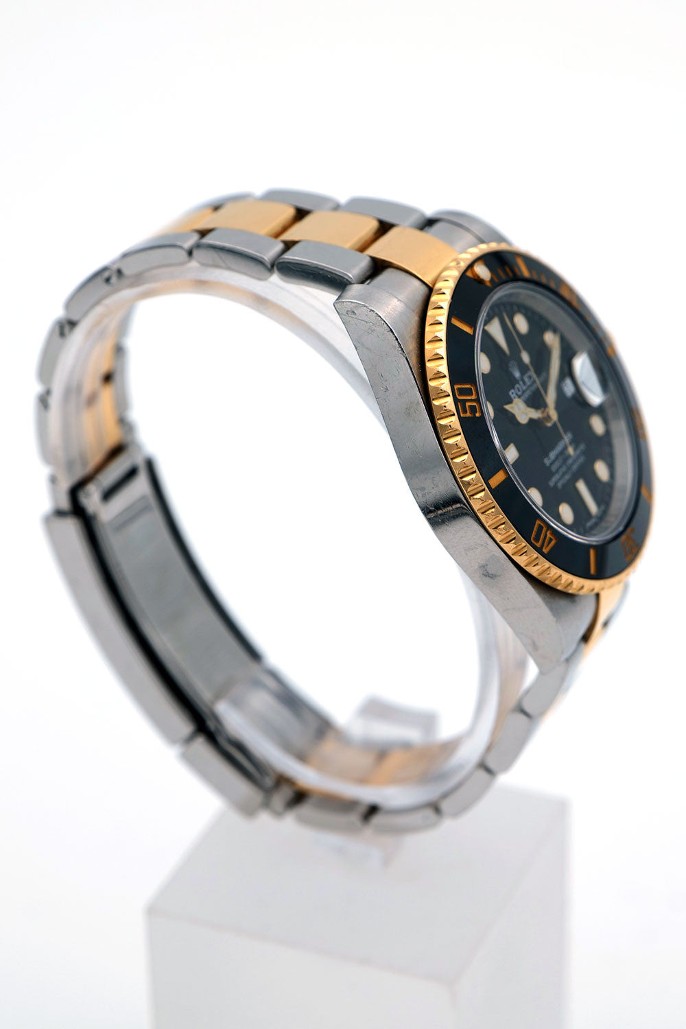 PRE-OWNED Rolex Submariner Date Black, Steel & Gold 116613L