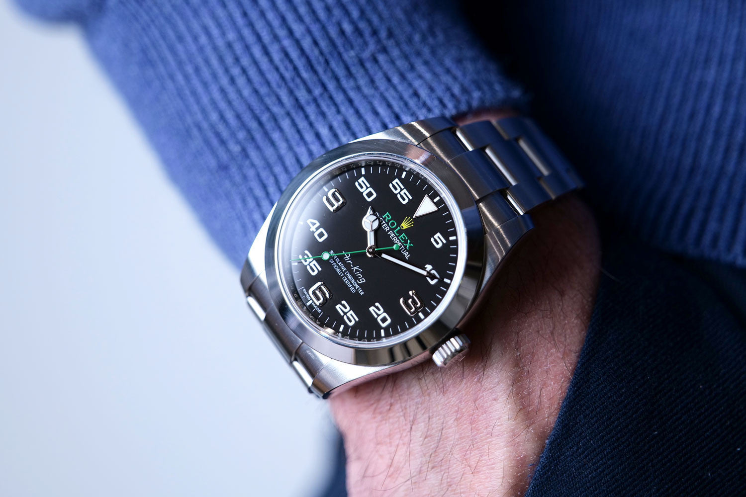 PRE-OWNED RolexAir-King Steel 116900