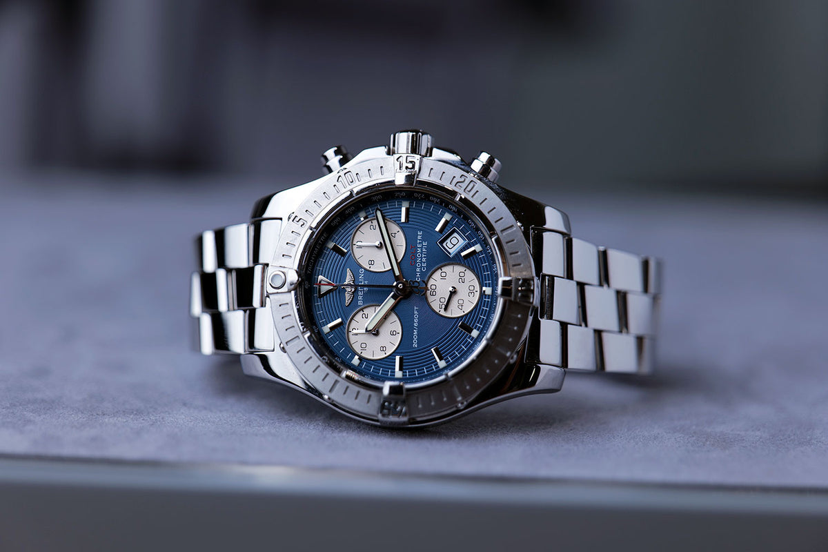 SOLD - PRE-OWNED Breitling Colt Chronograph Blue A73380