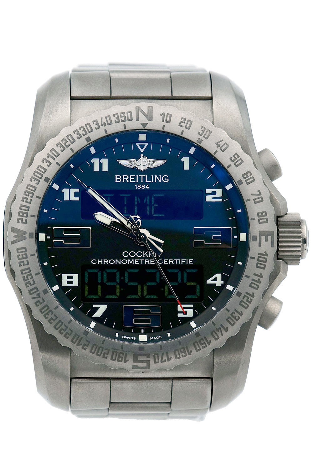 PRE-OWNED Breitling Cockpit B50 Titanium EB5010